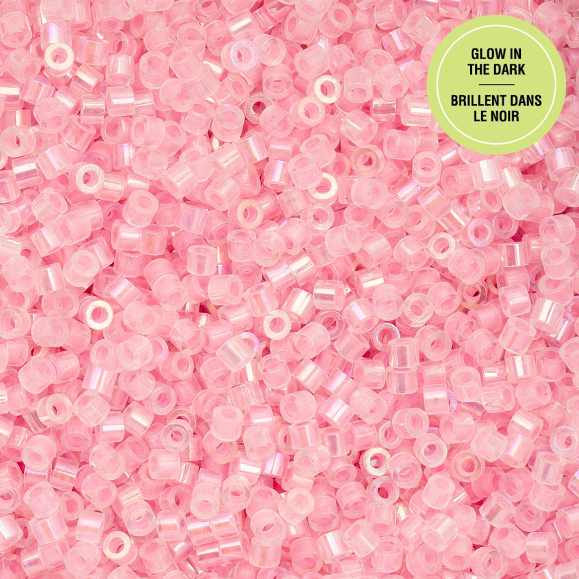 Cylin Bead 11/0 25g Bag Glow in Dark AB - Pink-1117