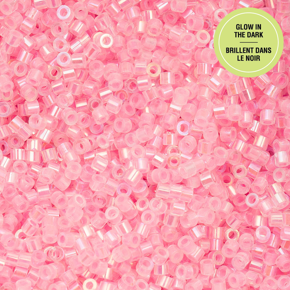 Cylin Bead 11/0 25g Bag Glow in Dark AB - Rose-1119