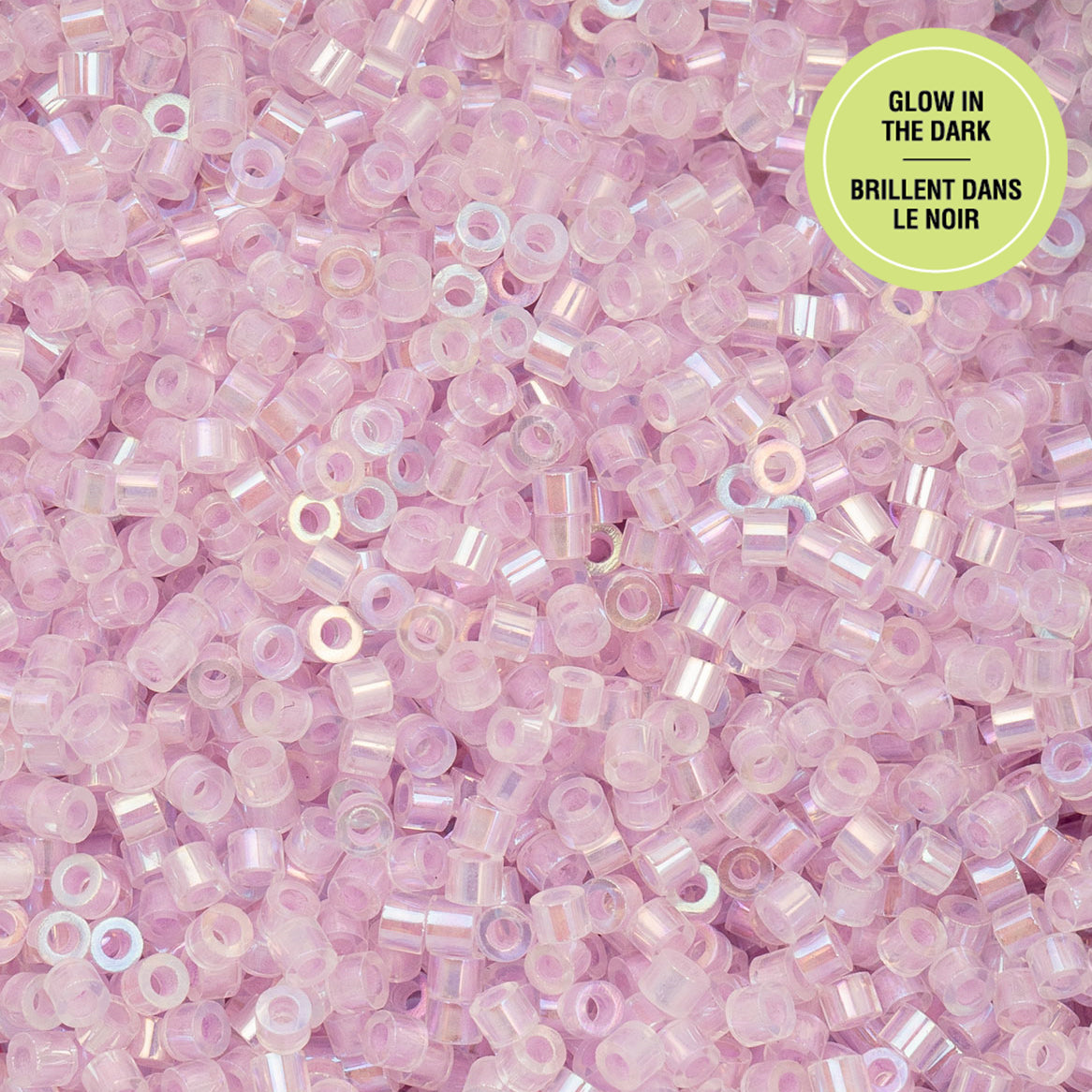 Cylin Bead 11/0 25g Bag Glow in Dark AB - Violet-1120