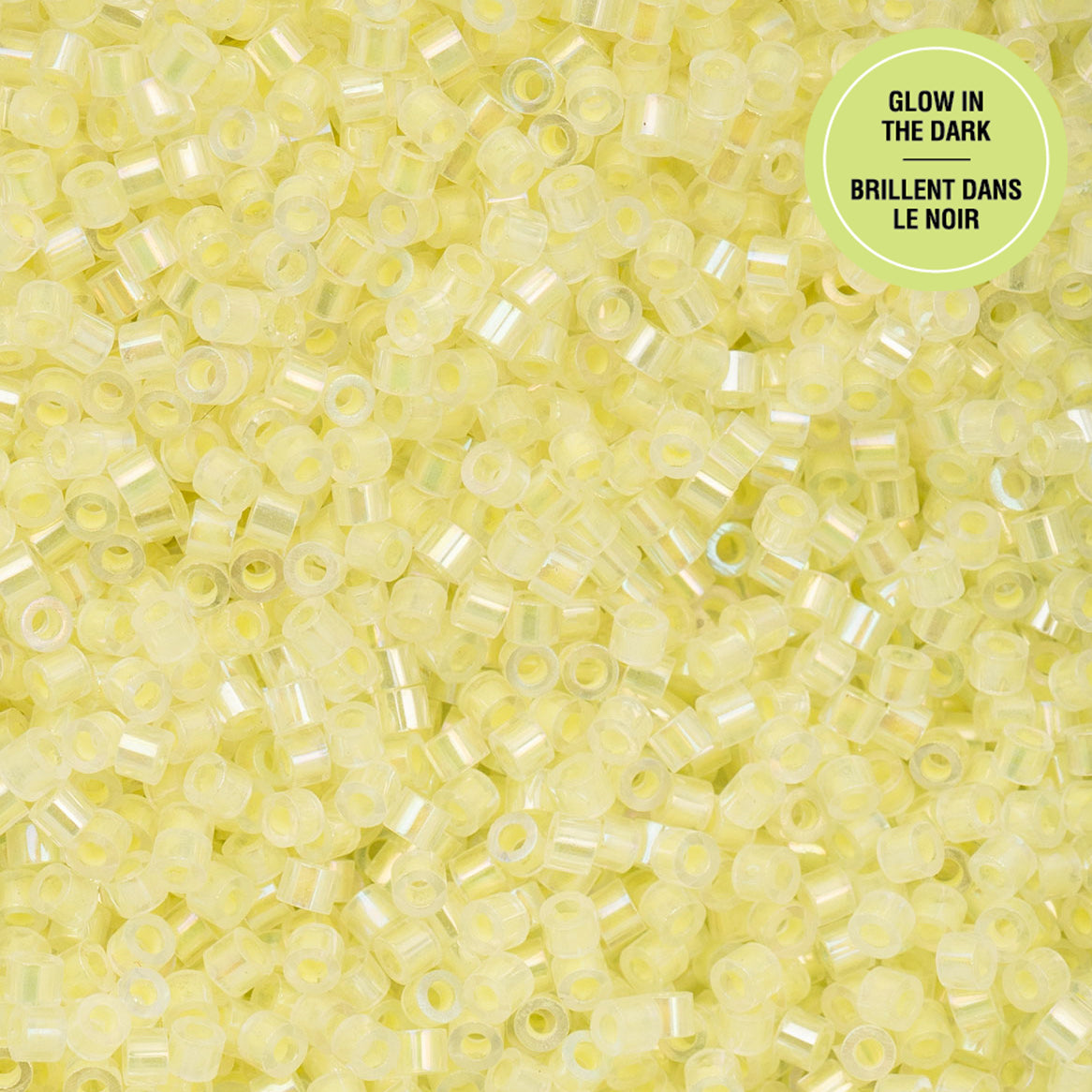 Cylin Bead 11/0 25g Bag Glow in Dark AB - Yellow-1122