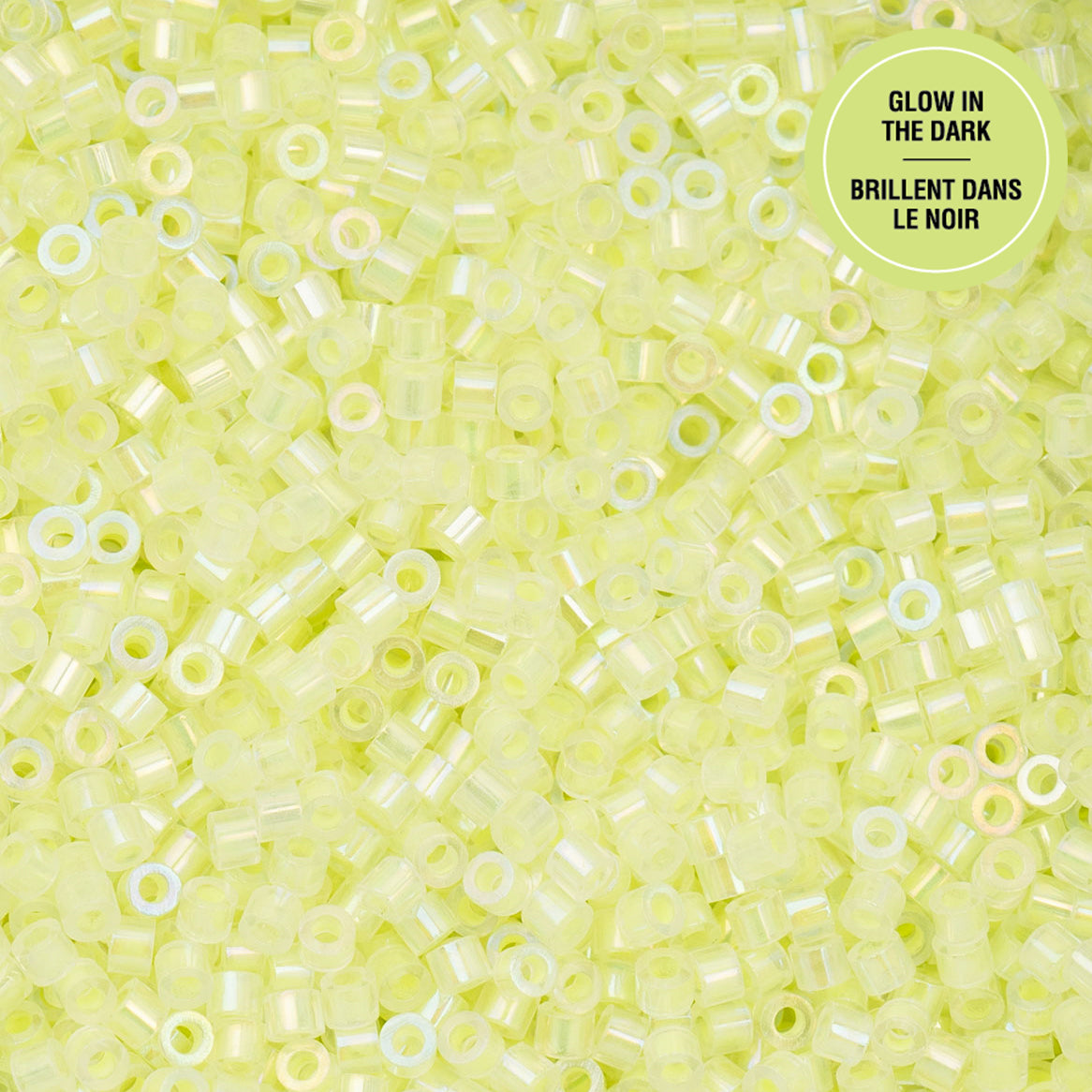 Cylin Bead 11/0 25g Bag Glow in Dark AB - Yellow Neon-1123