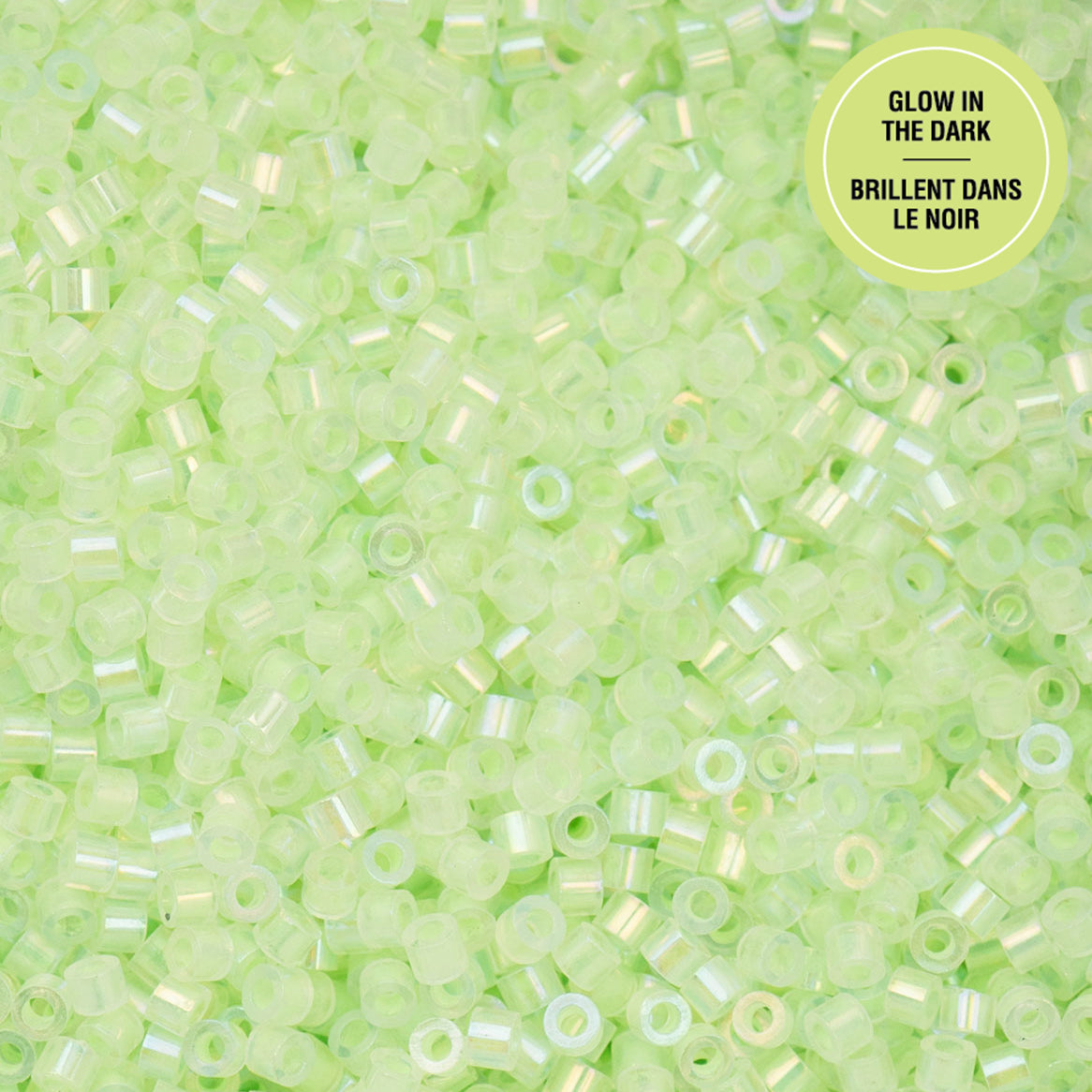 Cylin Bead 11/0 25g Bag Glow in Dark AB - Light Green-1124
