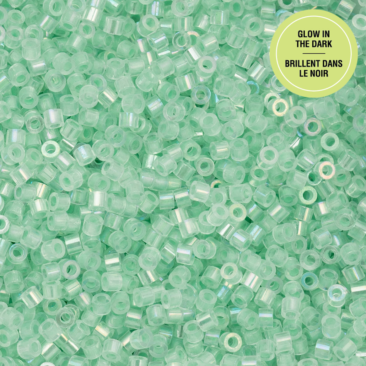 Cylin Bead 11/0 25g Bag Glow in Dark AB - Green-1125