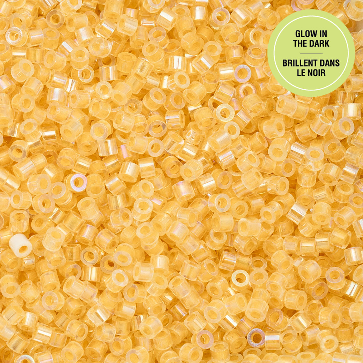 Cylin Bead 11/0 25g Bag Glow in Dark AB - Gold Yellow-1126