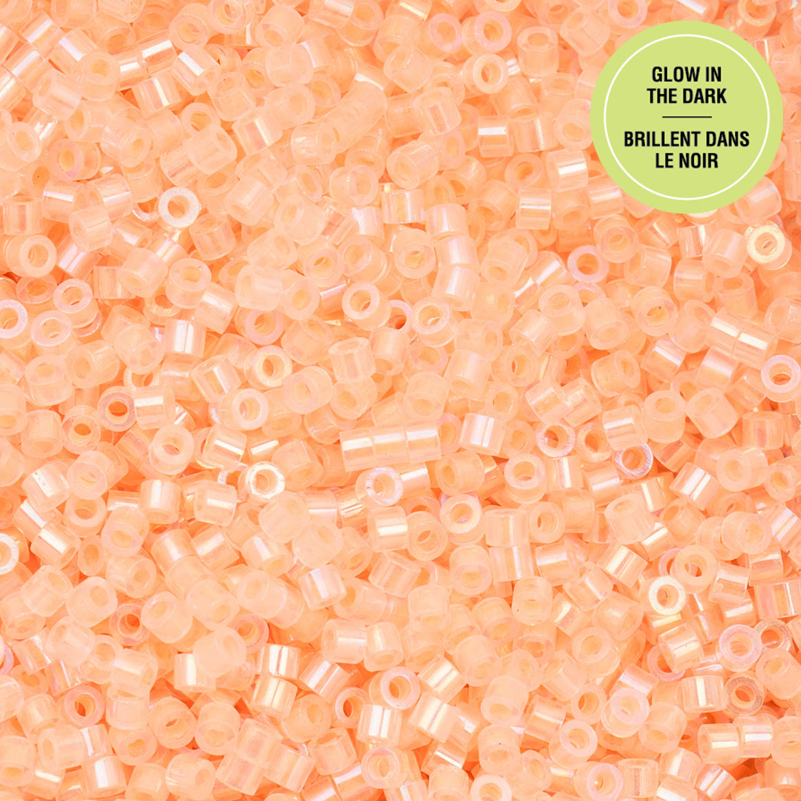 Cylin Bead 11/0 25g Bag Glow in Dark AB - Orange-1128