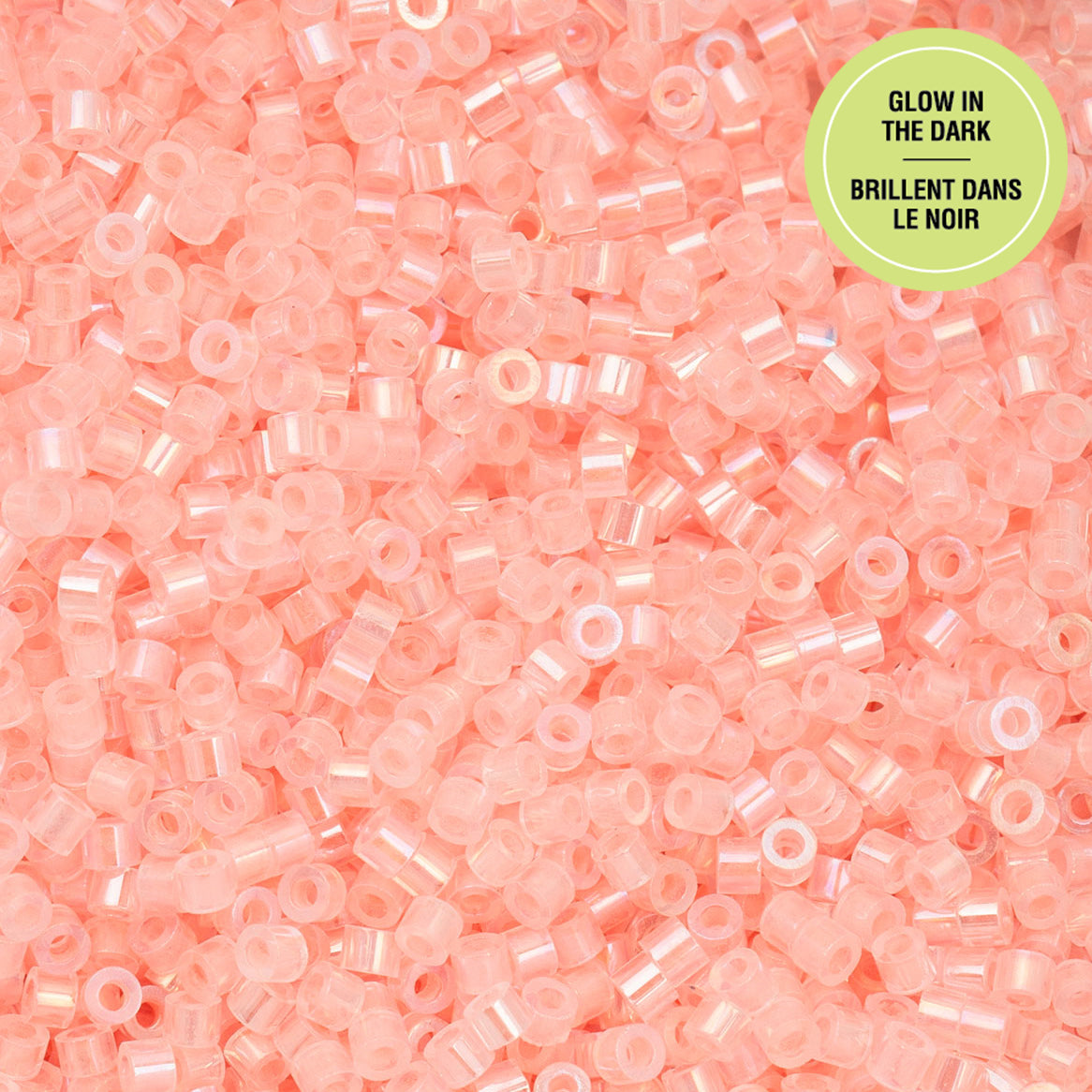 Cylin Bead 11/0 25g Bag Glow in Dark AB - Coral-1129