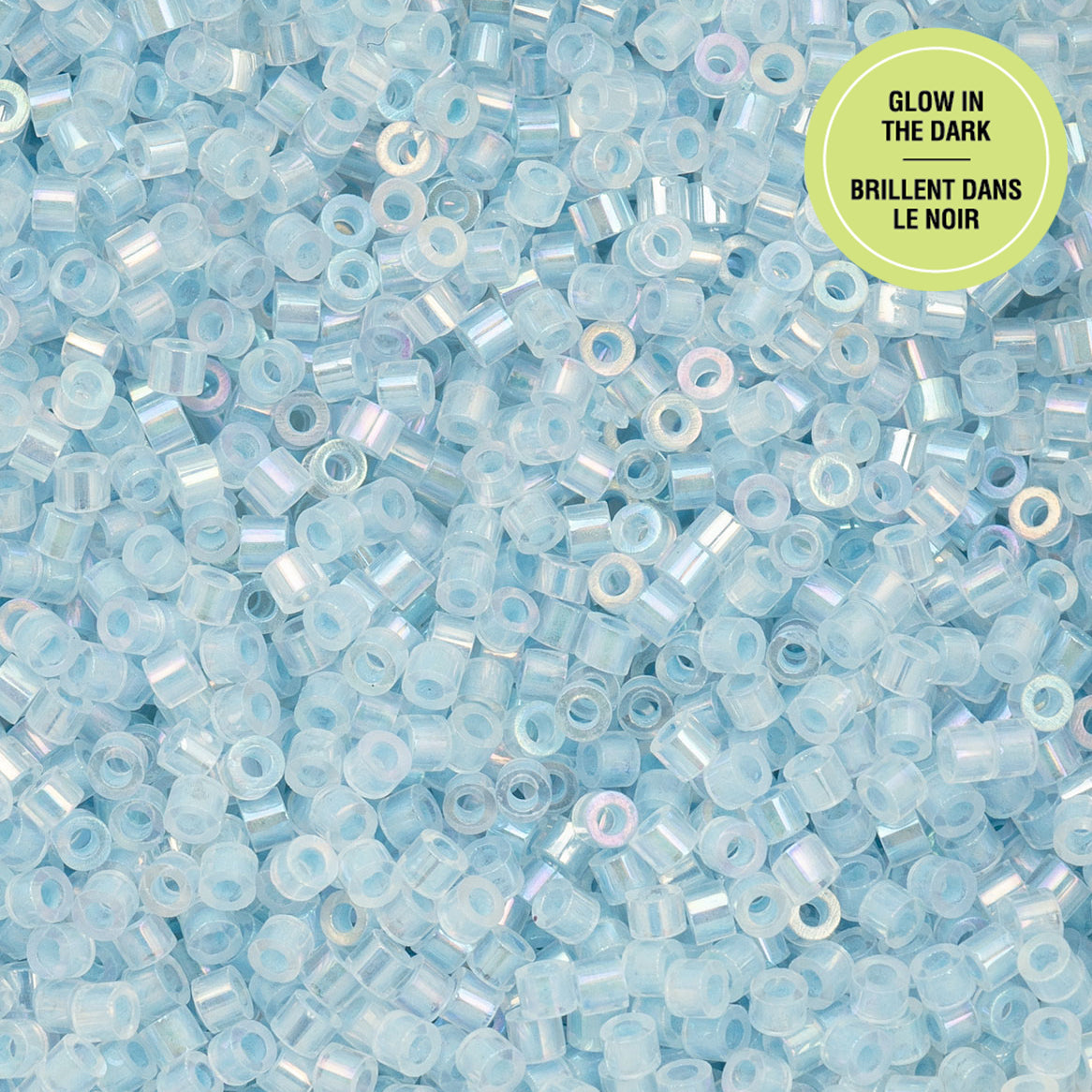 Cylin Bead 11/0 25g Bag Glow in Dark AB - Blue-1130