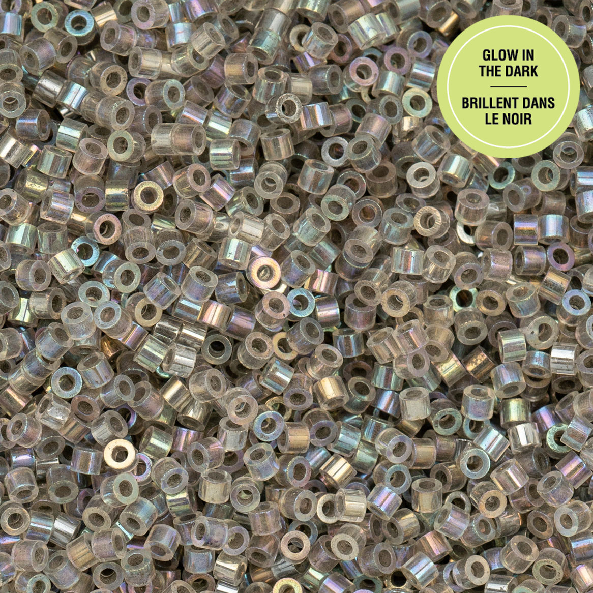 Cylin Bead 11/0 25g Bag Glow in Dark AB - Grey-1133