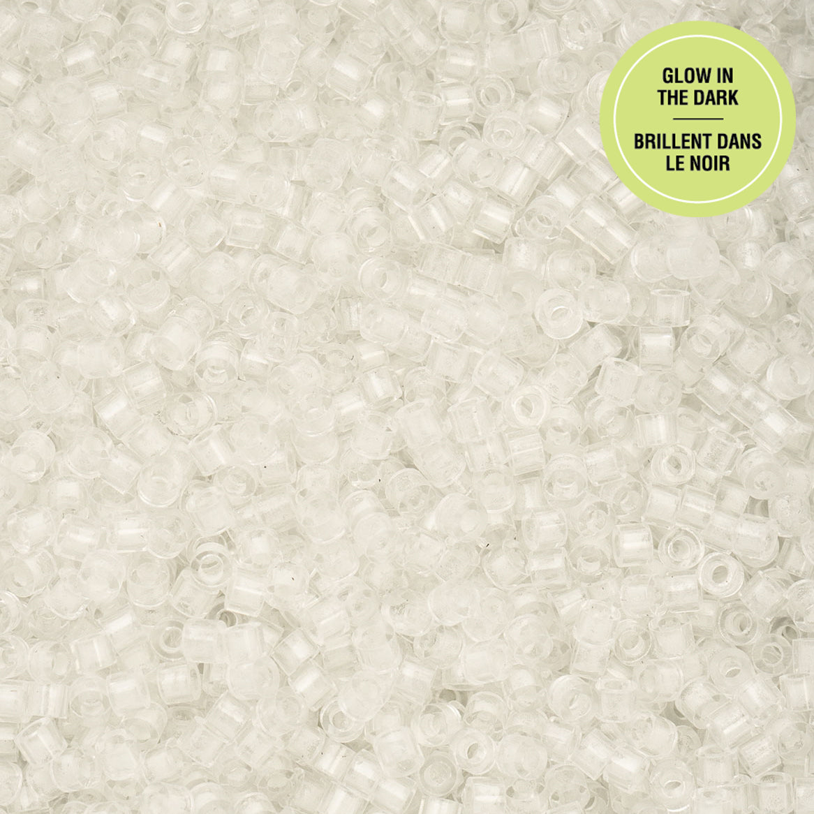 Cylin Bead 11/0 25g Bag -Glow in Dark - White to Sky -1136