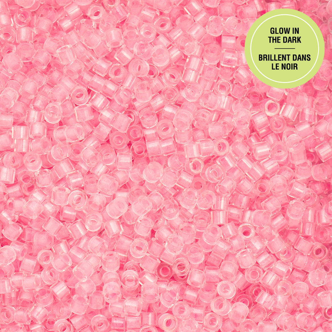 Cylin Bead 11/0 25g Bag Glow in Dark - Pink Neon-1138