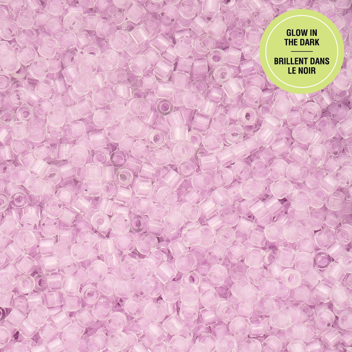 Cylin Bead 11/0 25g Bag Glow in Dark - Violet-1140
