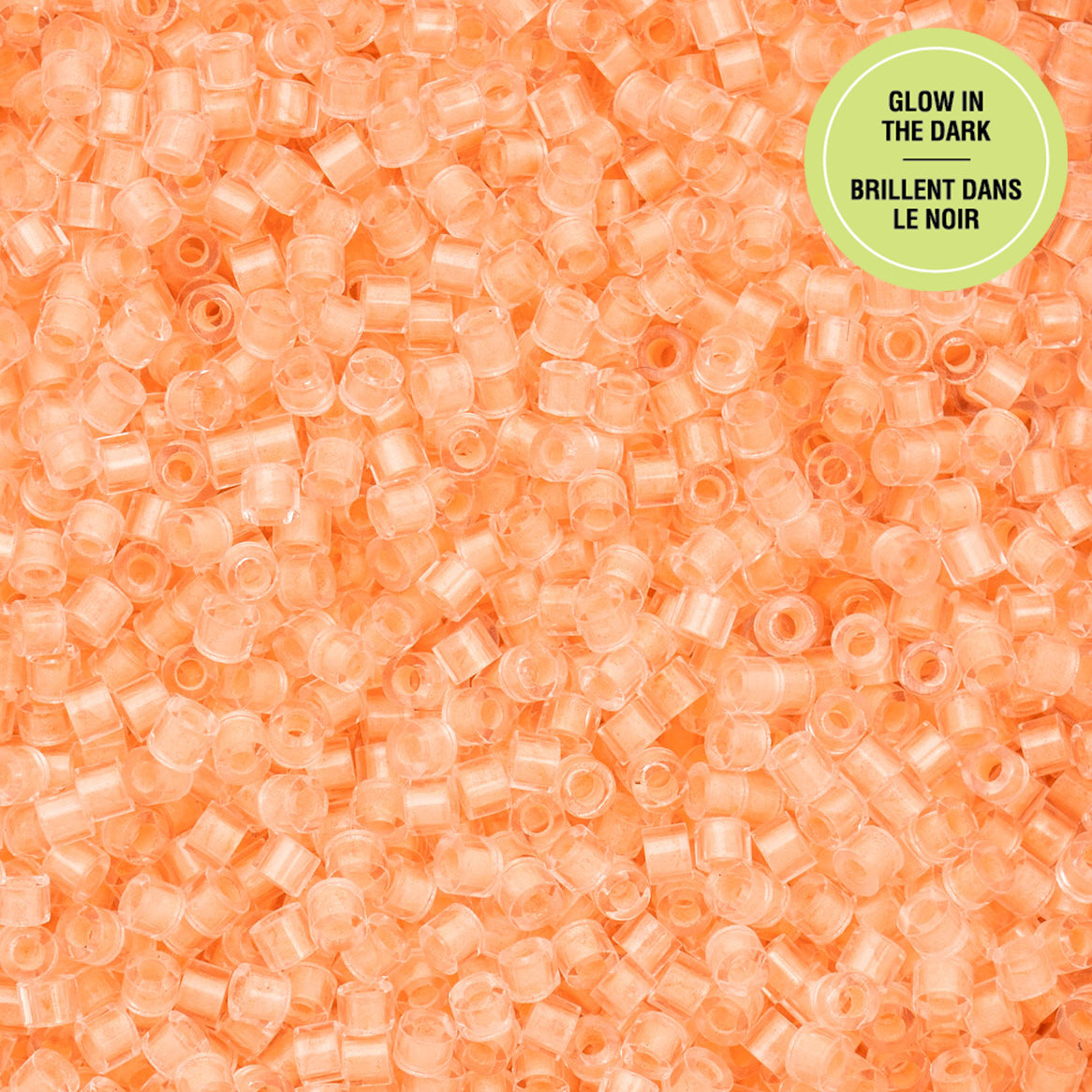 Cylin Bead 11/0 25g Bag Glow in Dark - Orange-1148