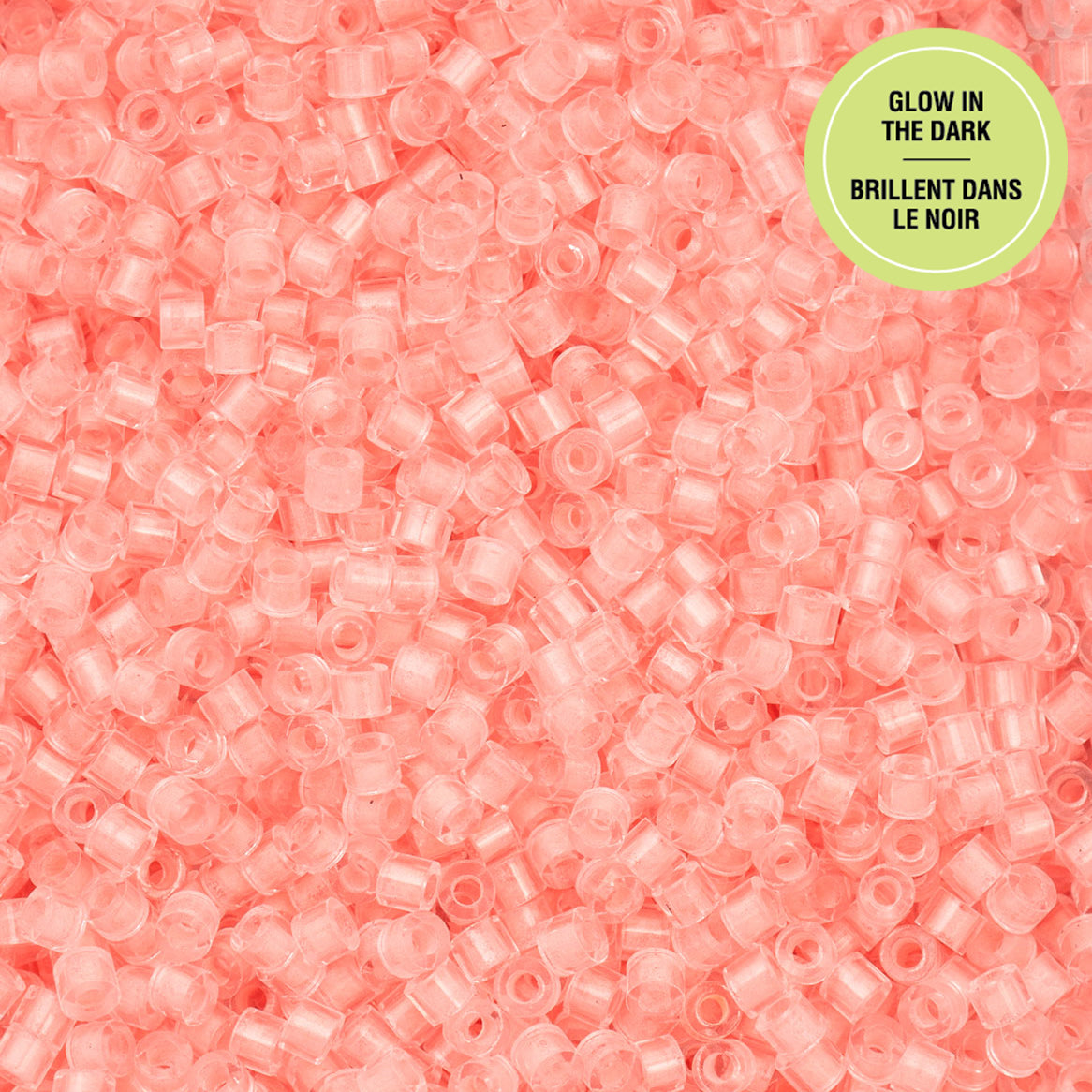 Cylin Bead 11/0 25g Bag Glow in Dark - Coral-1149
