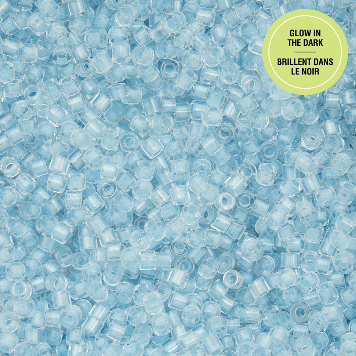 Cylin Bead 11/0 25g Bag Glow in Dark - Blue-1150