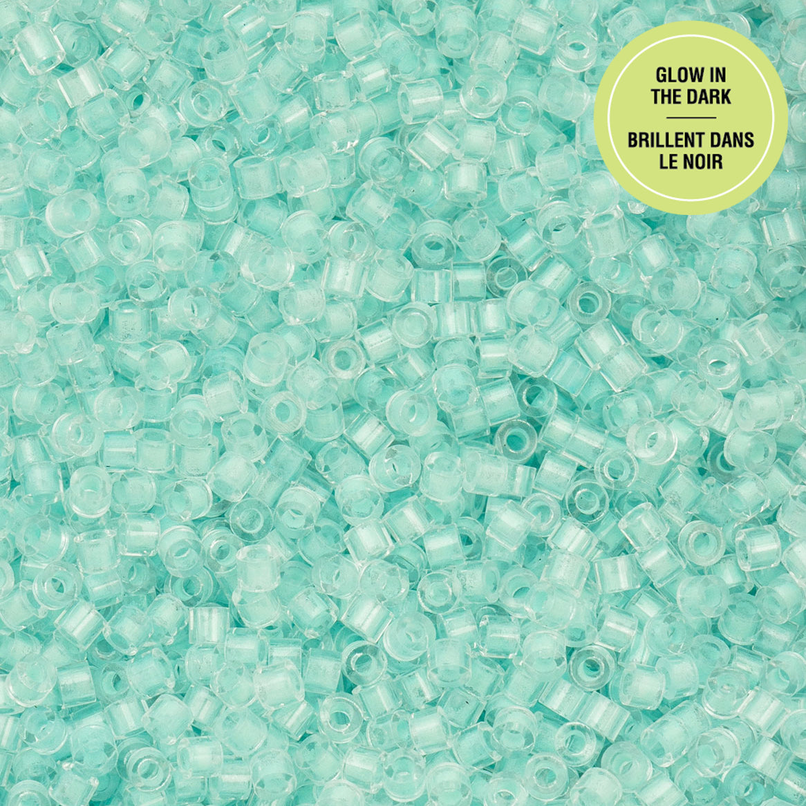 Cylin Bead 11/0 25g Bag Glow in Dark - Turquoise-1152