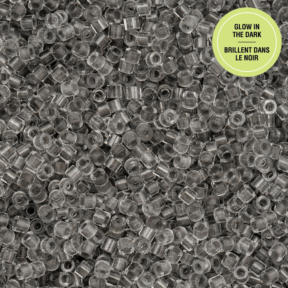 Cylin Bead 11/0 25g Bag Glow in Dark - Grey-1153