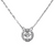 Necklace, Cubic Zirconia, 925 Sterling Silver, Round, 16" + 2" extension - 1pc