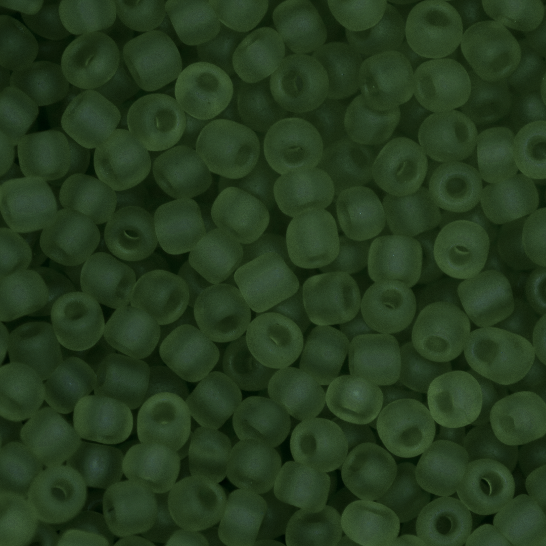 Seed Bead Bulk Bags - 11/0 - Dark Green Matte - Approx 448g/40,000pcs