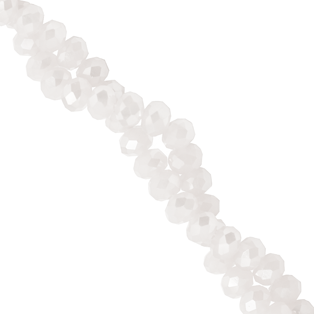 Glass Crystal Beads, Rondelle, Faceted, 4mm x 3.5mm, 105 pcs per strand, Available in Multiple Colours