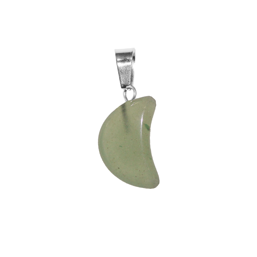 Gemstone Pendant, Moon, 18mm x 12mm, Available in Multiple Gemstones, Sold Per pkg of 1