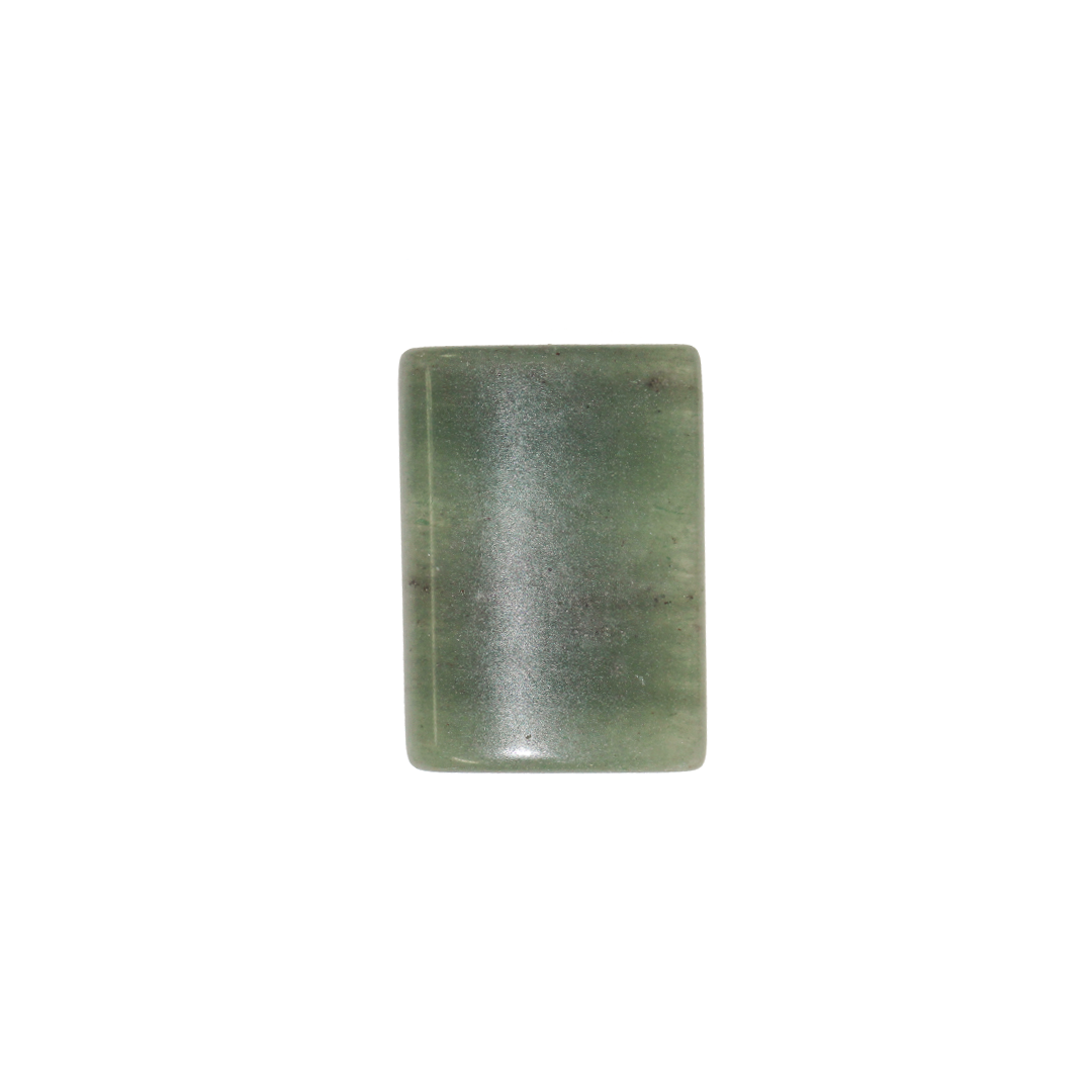 Rectangular Green Aventurine Stone, Semi-Precious Stone, 25mm x 18mm, Sold Per pkg of 2