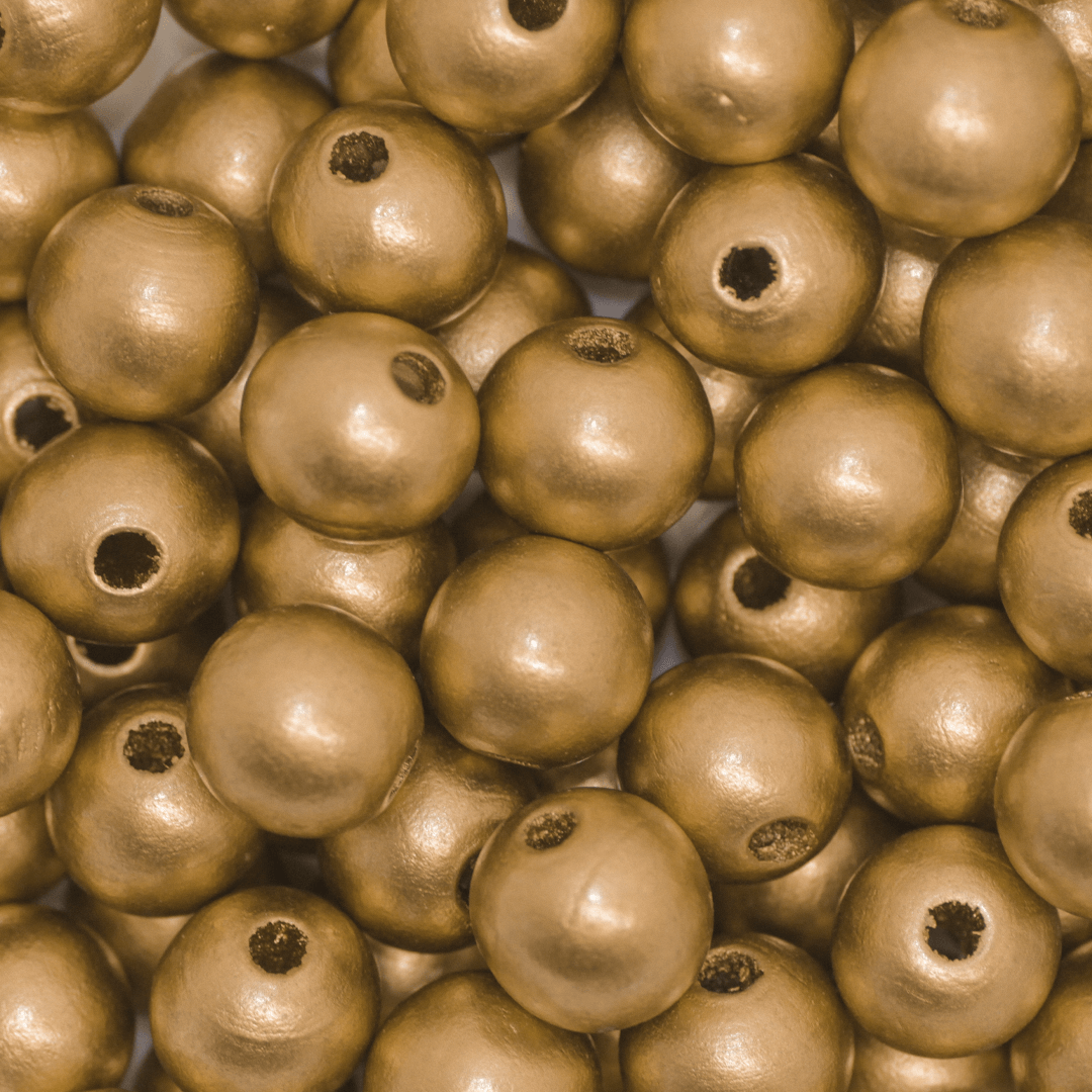 Wood Beads Bulk Bag, Available in Various Colors and Sizes