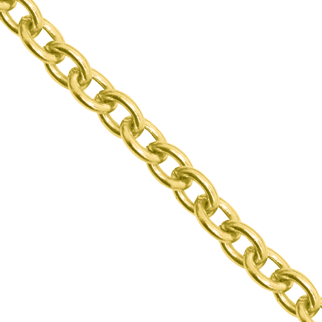Chains, Stainless Steel, Cable Chain, 2mm x 1.5mm x 0.8mm, Sold per Meter, Available in Multiple Colours