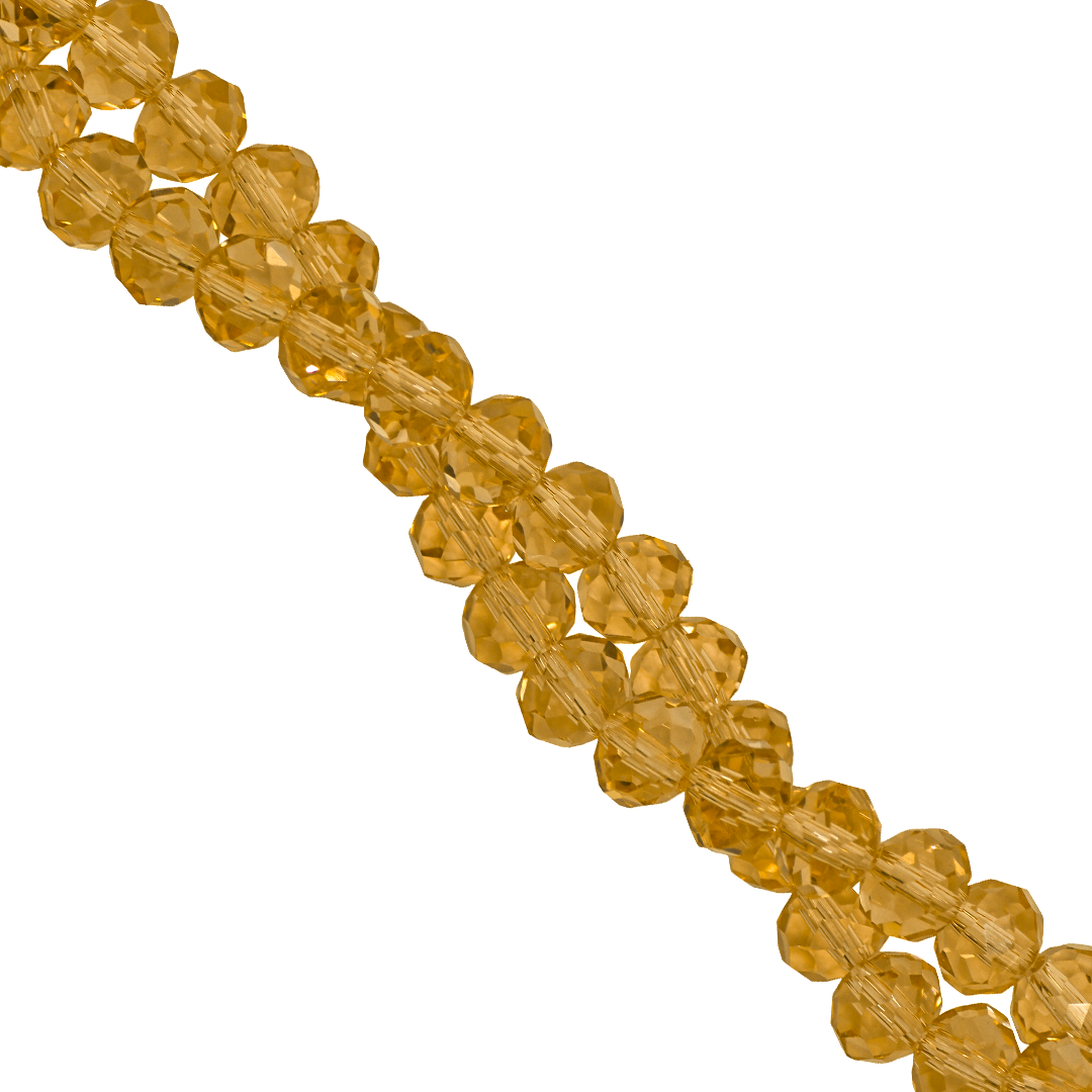 Glass Crystal Beads, Rondelle, Faceted, 4mm x 3.5mm, 105 pcs per strand, Available in Multiple Colours
