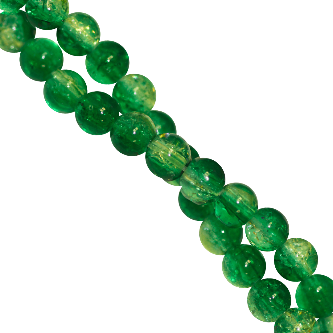 Marble Style Glass Beads, Cracked, 4mm, Approx 190 pcs per strand, Available in Multiple Colours