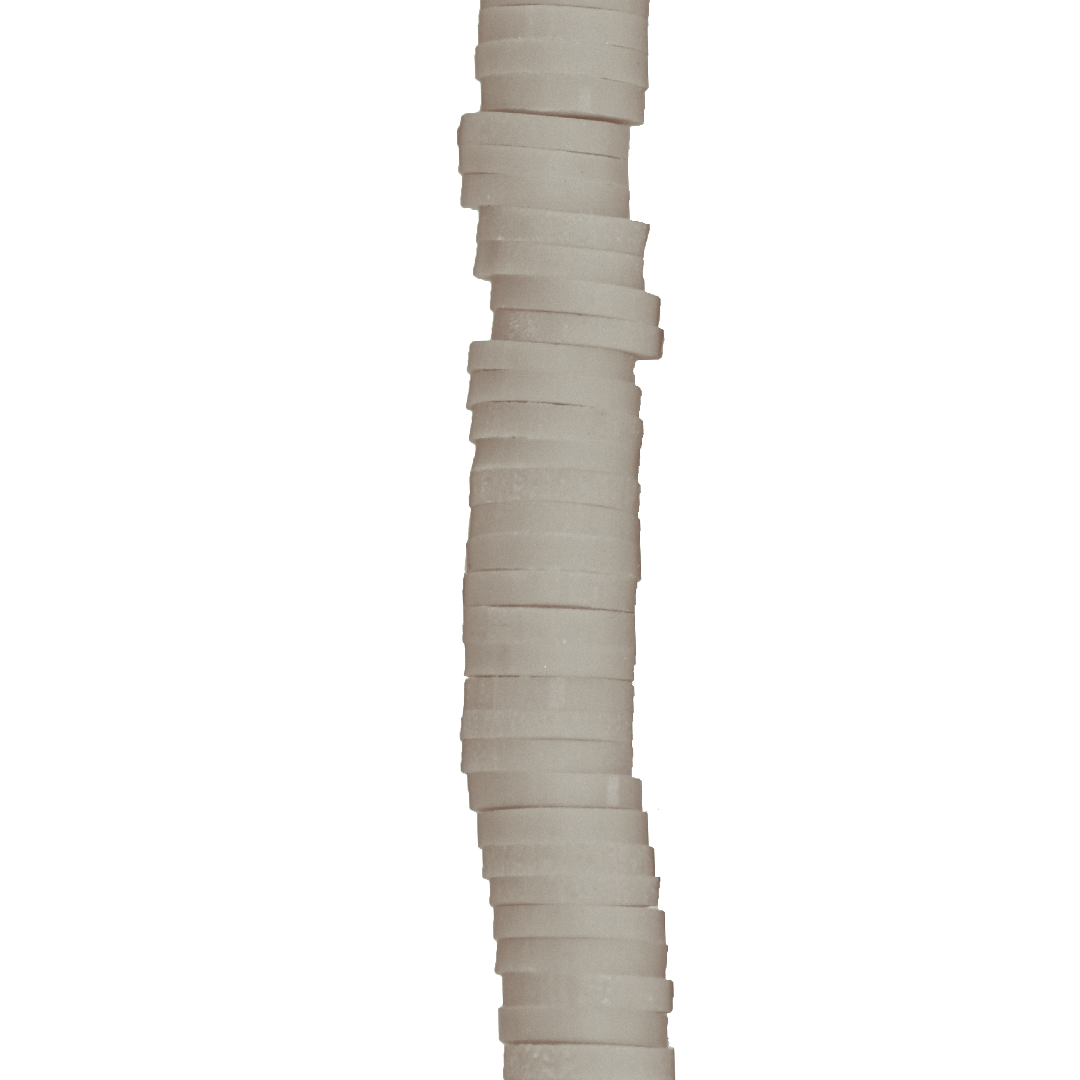 Heishi Beads, Flat Disk Polymer Clay Beads, 6mm, Available in Multiple Colours