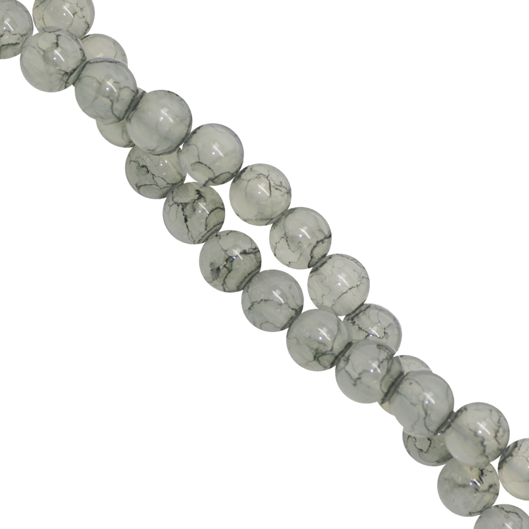 Marble Style Glass Beads, 8mm, Tie Dye, Approx 100 pcs per strand, Available in Multiple Colours