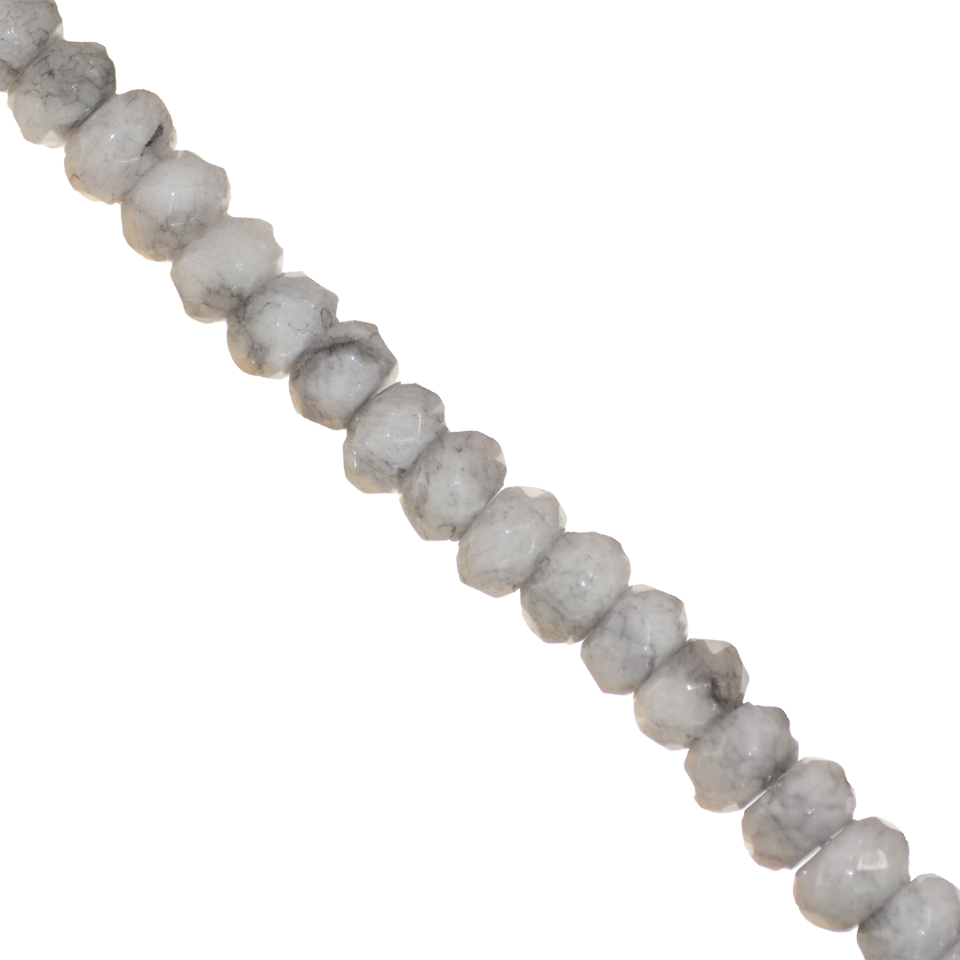 Dyed Agate, Rondelle Faceted, Semi-Precious Stone, 8mm x 5mm, 65 pieces per strand, Available in a Variety of Colours