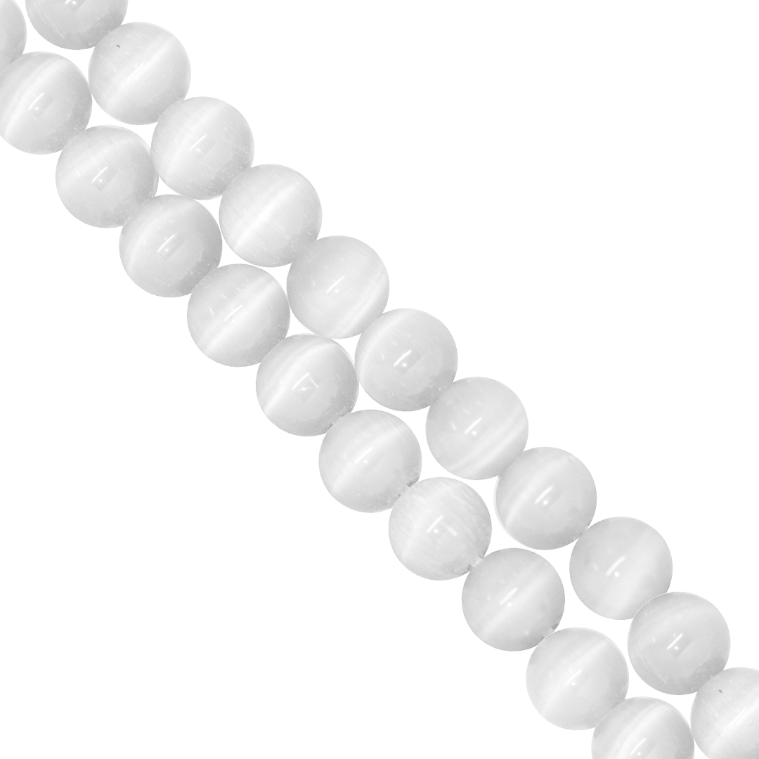 Cats Eye, Glass Beads, Available in 3 Sizes and 12 Colours