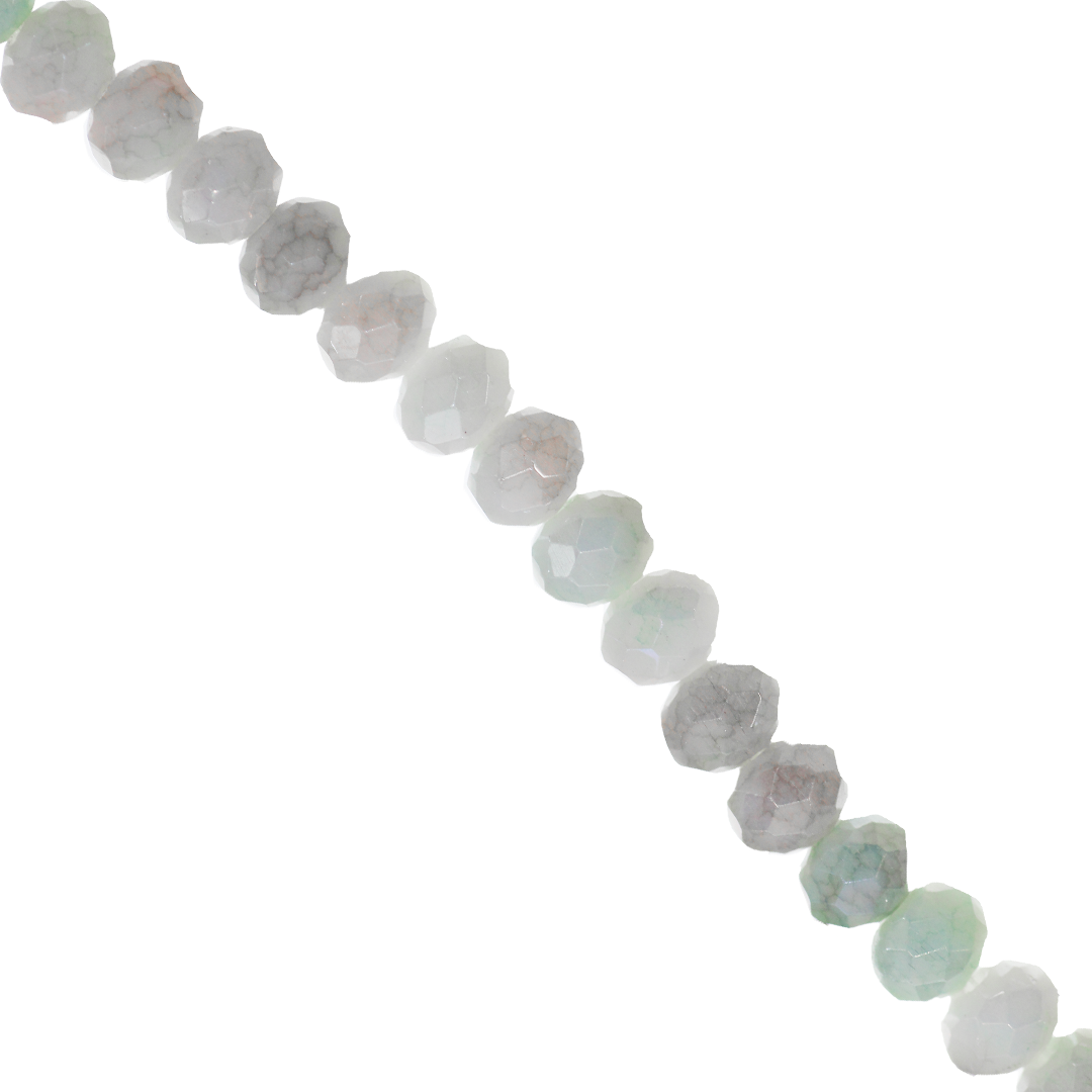 Crystal Glass Beads, Faceted, Rondelle, 7.5mm, Approx 60 pcs per strand, Available in Multiple Colours