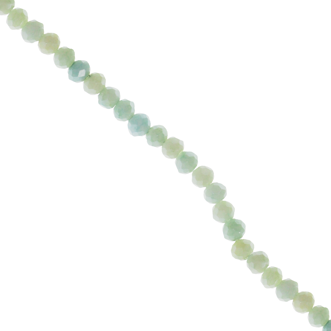 Crystal Glass Beads, Faceted, Rondelle, 4mm, Approx 110 pcs per strand, Available in Multiple Colours