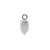 Charm, Faceted Stone, Bright Silver, Alloy, Approx 14.5mm x 6mm, Sold Per pkg of 1, Available in Multiple Gemstones