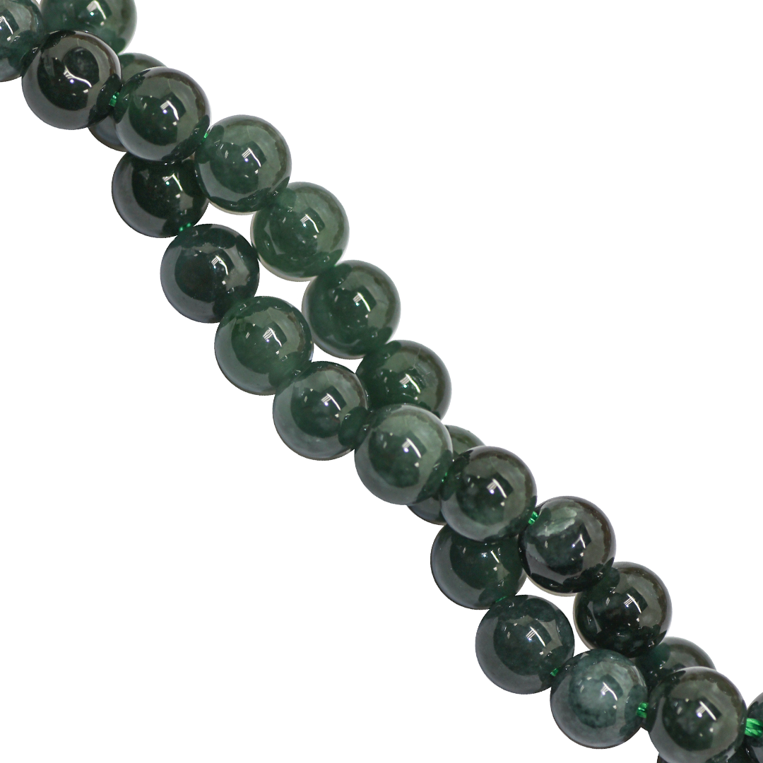 Guatemala Dark Jade, Semi-Precious Stone, 6mm, Approx 60 pcs per strand
