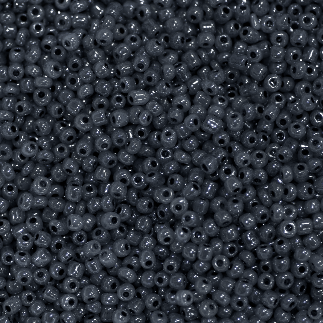 Seed Bead Bulk Bags - 11/0 - Gunmetal Metallic - Approx 448g/40,000pcs