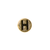 Spacer, Alphabet, Round, Flat, Gold, Alloy, 8mm, Sold Per pkg of 5