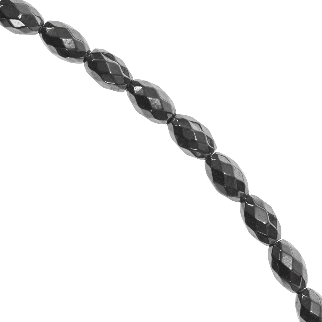 Hematite, Oval, Faceted, Semi-Precious Stone, Available in Multiple Sizes