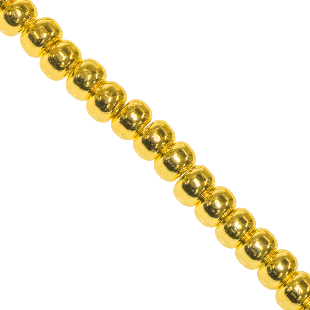 Hematite, Plated, Rondelle, 6mm x 4mm, Approx 95 pcs per strand, Available in Multiple Colours
