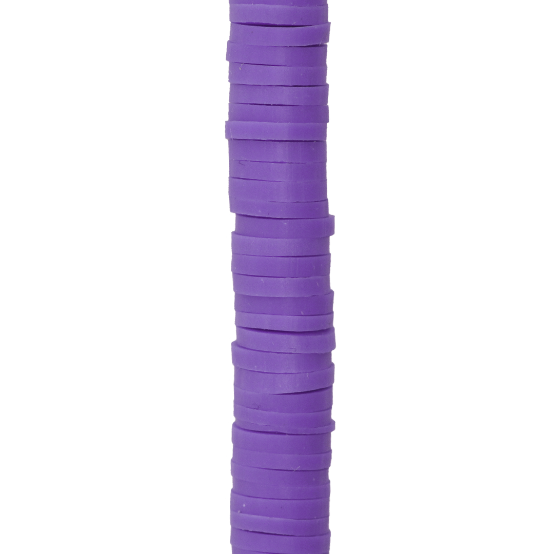 Heishi Beads, Flat Disk Polymer Clay Beads, 6mm, Available in Multiple Colours