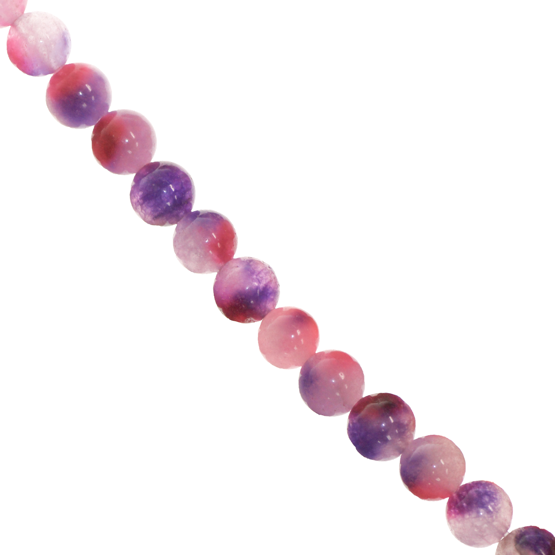 Jade, Dyed, Semi-Precious Stone, 8mm, Available in Multiple Colours