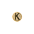 Spacer, Alphabet, Round, Flat, Gold, Alloy, 8mm, Sold Per pkg of 5