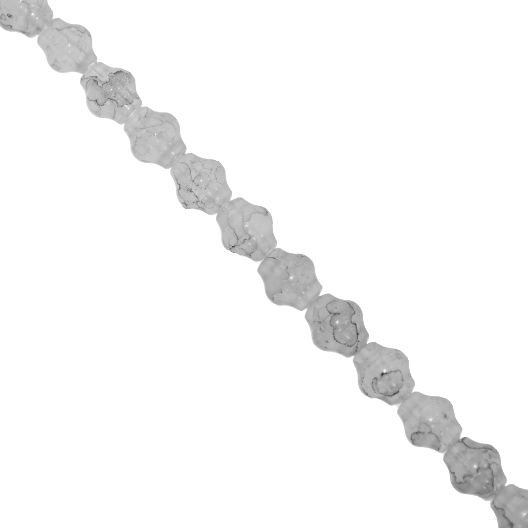 Glass Beads, Lantern, Splatter Paint, 9mm x 8mm, Approx 70 pcs per strand, Available in Multiple Colours