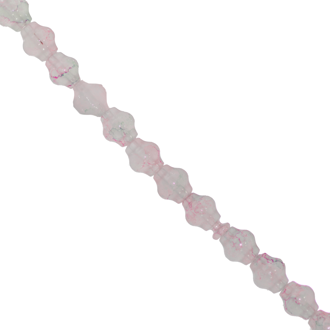 Glass Beads, Lantern, Splatter Paint, 9mm x 8mm, Approx 70 pcs per strand, Available in Multiple Colours