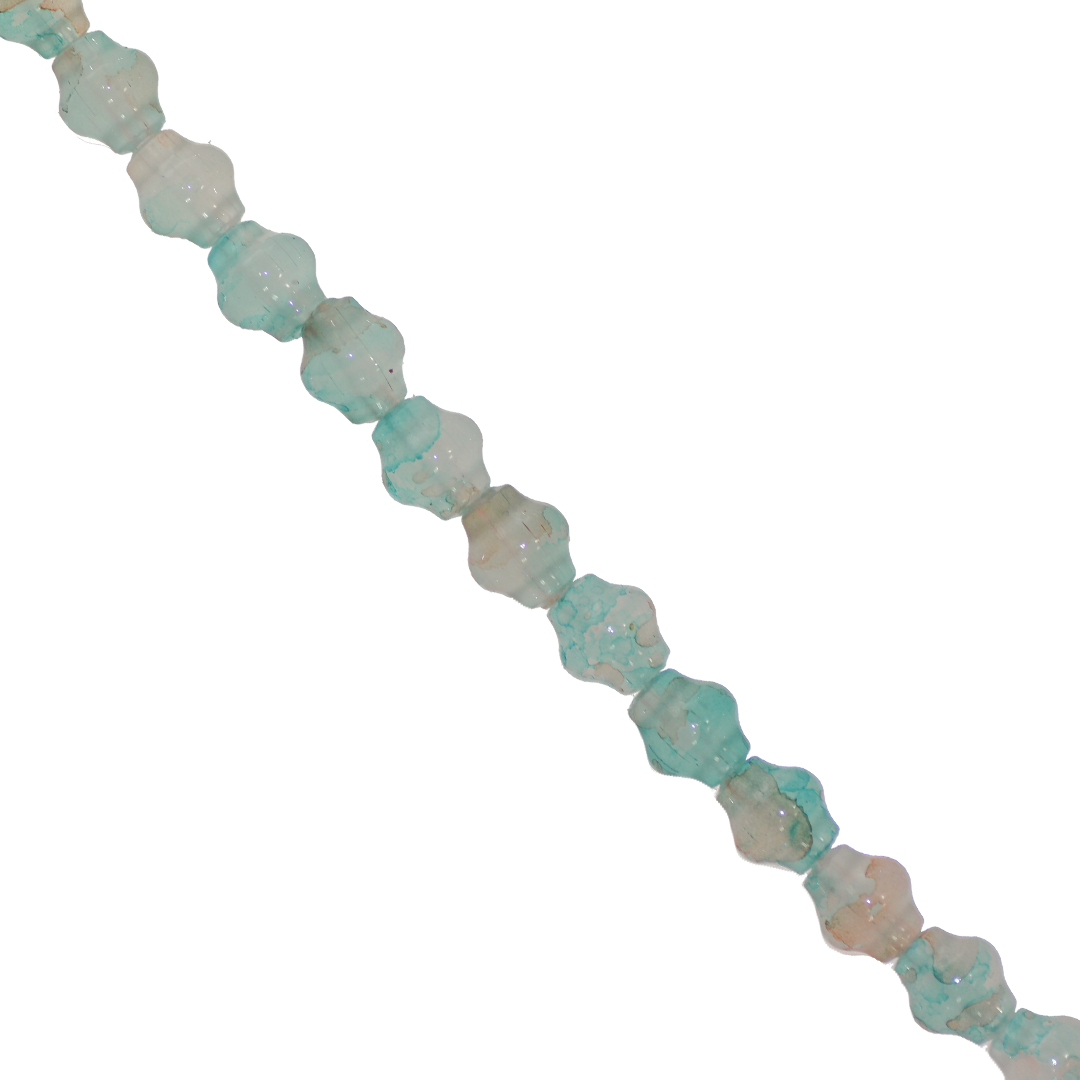 Glass Beads, Lantern, Splatter Paint, 9mm x 8mm, Approx 70 pcs per strand, Available in Multiple Colours