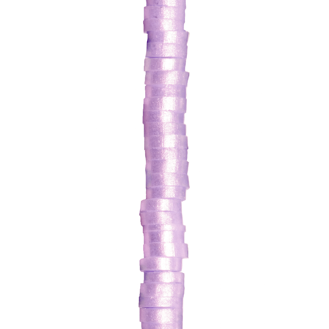 Heishi Beads, Shiny, Flat Disk Polymer Clay Beads, 6mm, Available in Multiple Colours