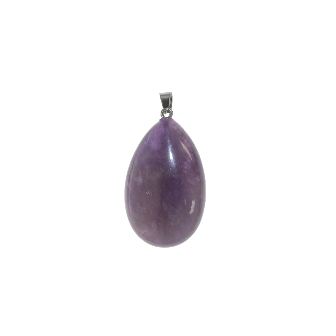 Gemstone Pendant, Teardrop, Semi-Precious Stone, 40mm x 25mm, Sold Per pkg of 1, Available in Multiple Gemstones