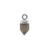 Charm, Faceted Stone, Bright Silver, Alloy, Approx 14.5mm x 6mm, Sold Per pkg of 1, Available in Multiple Gemstones